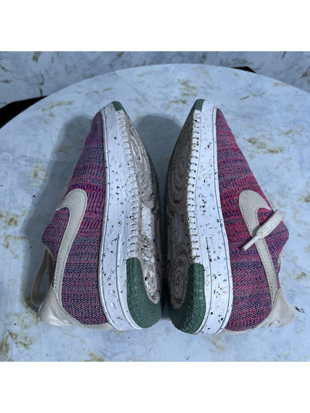 Nike Air Force 1 Crater Flyknit Womens Sz 7.5 Shoes Pink Purple Colorful Sneaker - Picture 6 of 14